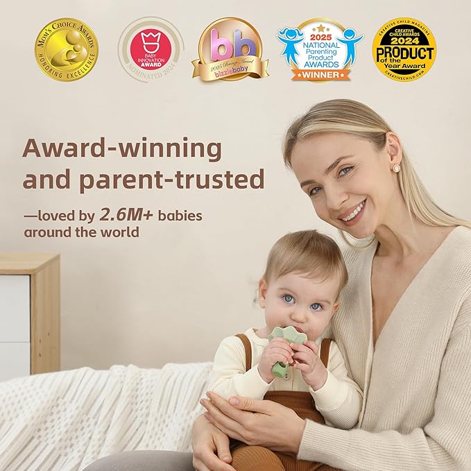 Moonkie Baby Fruit Feeder, BPA Free Silicone Food Feeder for Infant Self Feeding, Mesh Feeder with Two Pouches, Baby Shower Gifts 4 Months+, 2 Pack (Without Freezer Tray)