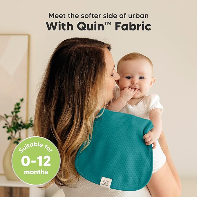 KeaBabies 5-Pack Organic Burp Cloths Baby Girl, Boy - Extra Large, Absorbent Baby Burp Cloths, Soft Burping Cloths for Babies, Newborn Burp Clothes, Cotton Burp Rags, Thick Burp Cloth (Eclipse/Quin)