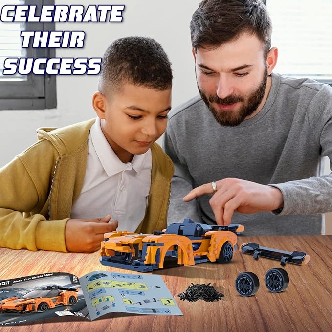 WISEPLAY STEM Remote Control Car Building Kit - STEAM Projects for Kids Ages 6-8 - Compatible with Legos for 7-9 Year Boys & Girls - STEM Building Toy for 7 Year Old Boys & Girls
