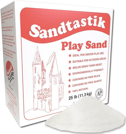 Sandtastik Sparkling White Play Sand, 25 lb (11.3 kg)