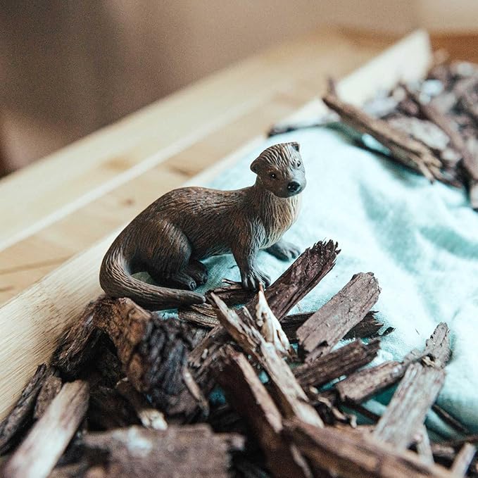 Safari Ltd. River Otter Figurine - Realistic 3" Wildlife Figure - Educational Toy for Boys, Girls, and Kids Ages 3+