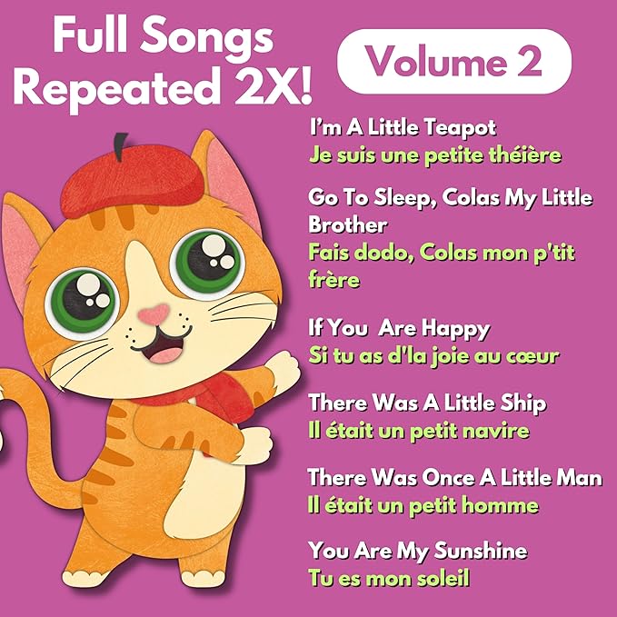 Bundle Deal - Musical Baby Book in French, French Baby Toys & Bilingual Toys, Interactive Books for Toddlers 1-3, Kids, Children, Girls, Boys & Babies