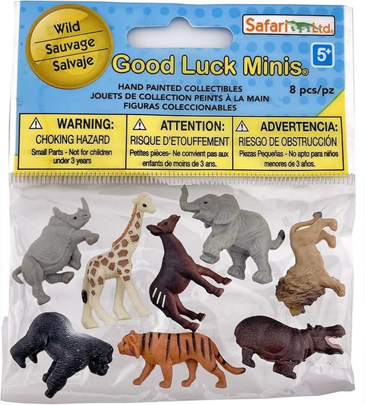 Safari Ltd. Wild Fun Pack - Mini Figures of Wild Animals - Educational Toy Set for Boys, Girls, and Kids Ages 5+