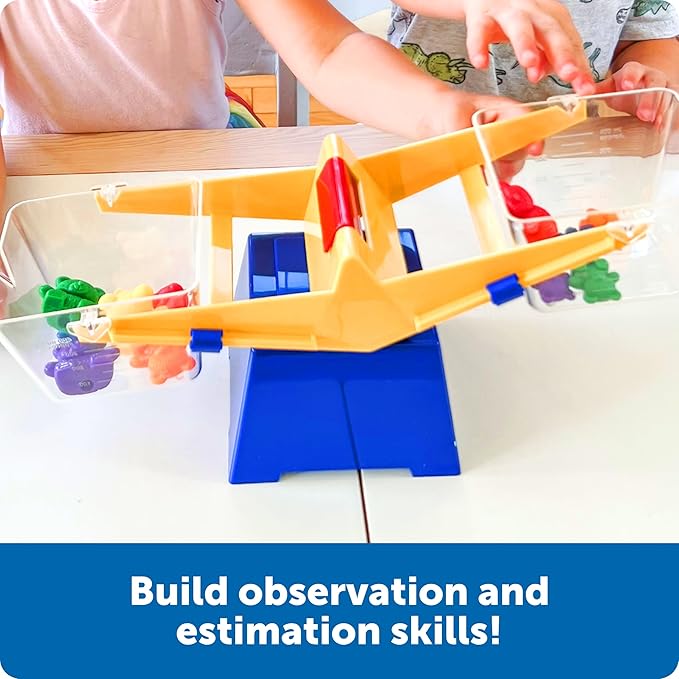 Learning Resources Primary Bucket Balance Teaching Scale - 1 Piece, Ages 3+, Math for Preschoolers, Classroom Balance Scale, Balance Scale for Kids, Science for Kids,Back to School Supplies