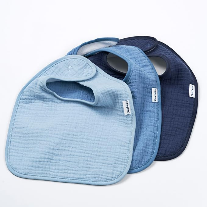 Gerber Unisex Baby Muslin 8 Pack Drooling Bibs