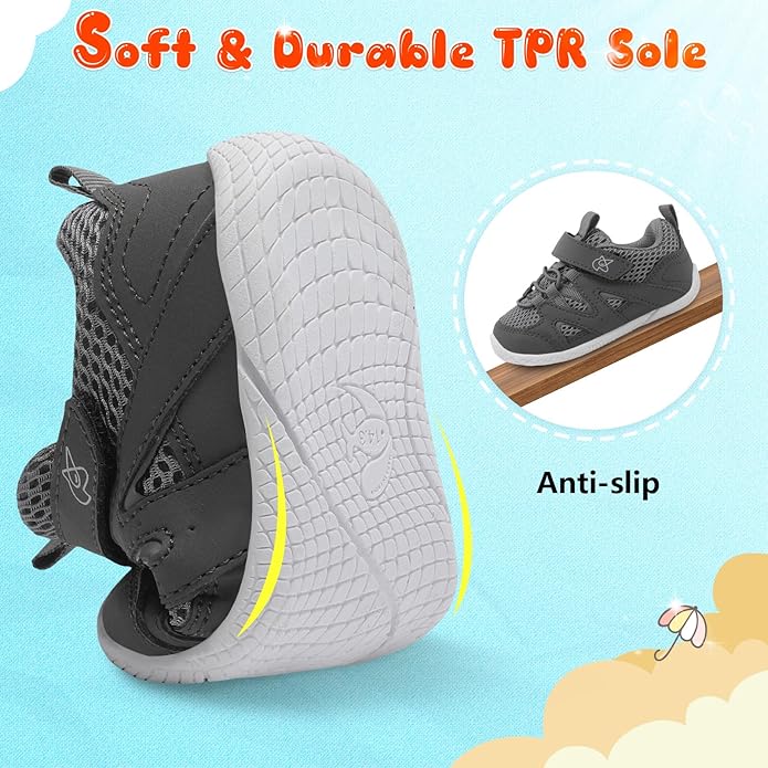 LeIsfIt Baby Shoes Boys Girls First Walking Shoes Non-Slip Toddler Breathable Sneakers Infant Sneakers