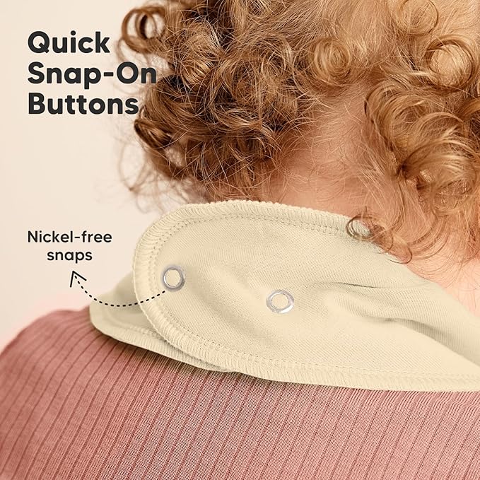 KeaBabies 10-Pack Organic Baby Bandana Bibs for Girls - Super Absorbent Triangle Baby Bibs for Drooling and Teething Infant, 100% Cotton Extra Soft for Newborn, Infant 0-36 Months (Cupcake)