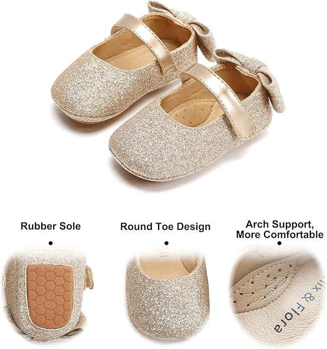 Soft Sole Baby Shoes - Infant Baby Walking Shoes Moccasins Rubber Sole Crib Shoes