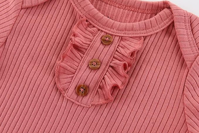 Kiddiezoom Newborn Baby Unisex Cotton One-Piece Bodysuits Baby Gift 5-Pack Baby Clothes