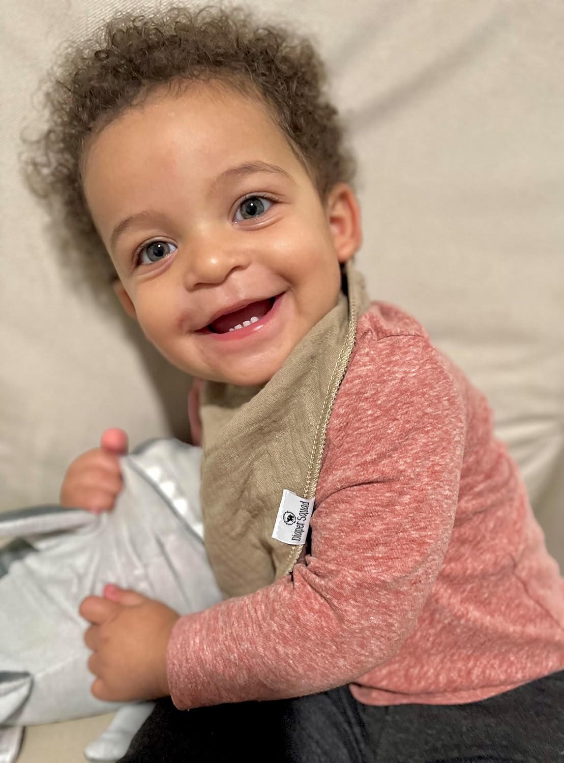 DiaperSquad's Baby Bibs for Drooling and Teething, Bibs for Boys, Baby Girl - Solid Cotton Baby Drool Bibs