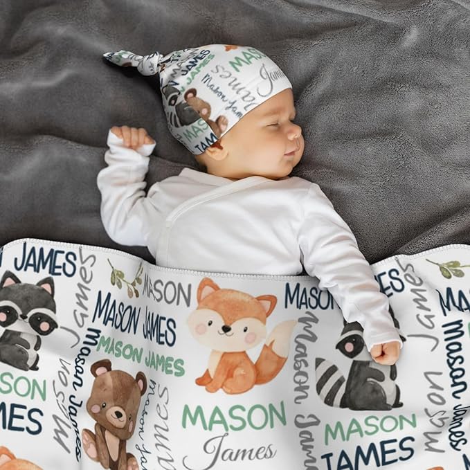 Personalized Baby Blankets - Custom Designs for Girls & Boys, Perfect Gifts
