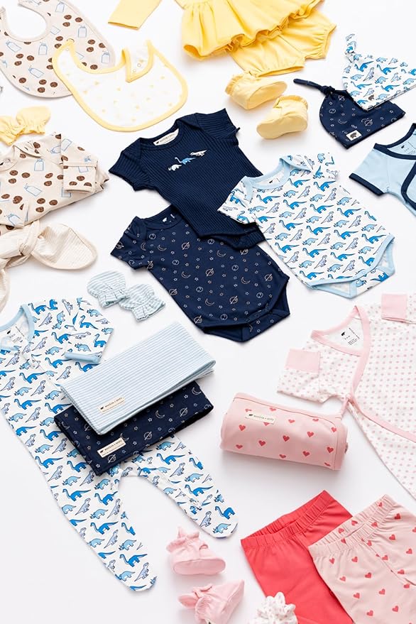 MONICA + ANDY Baby Organic Short Sleeve Jack + Jill Bodysuit