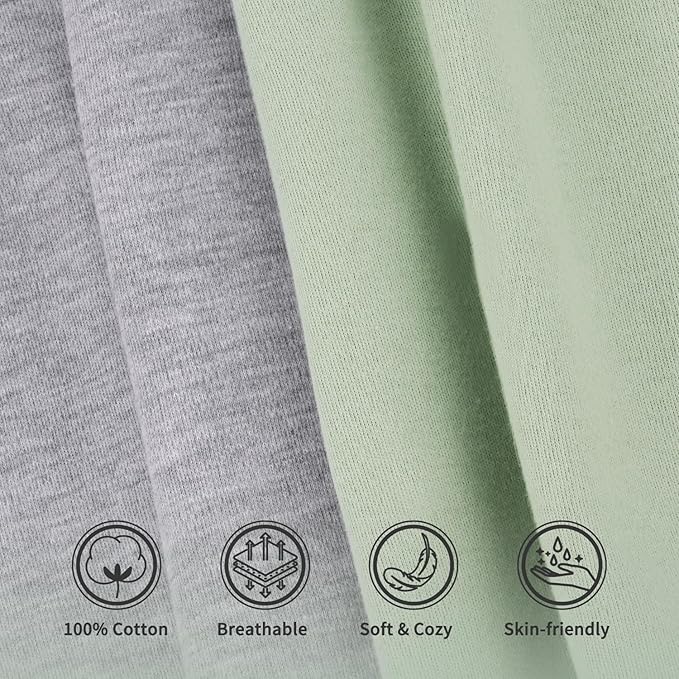 Transition Swaddle Baby Sleep Sack 3-6 Months Arms Up Swaddle Arms In/Out 2-Way Zipper 100% Cotton, 2-Pack 0.8 Tog Baby Transitional Swaddles Sack for Boy Girl (Medium 14-20lbs)