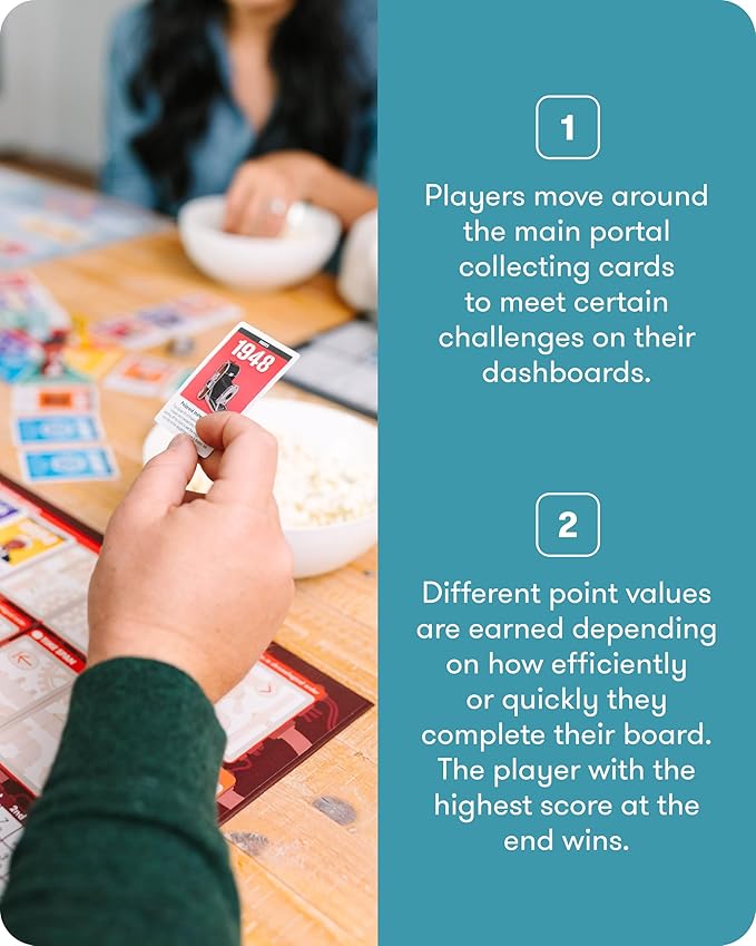 SimplyFun Time Jumpers - Educational Kids’ Game - Learn About History & Geography While Having Fun - 2-5 Player, for Ages 8 & Up