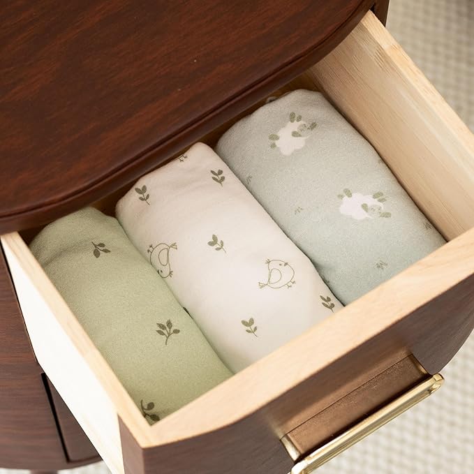 GLLQUEN BABY Girl Swaddles 0-3 Months - 3 Pack Baby Swaddles Sack for Newborn, Infant Sleep Sack, Easy Swaddling Wrap, Natural Adorableness, Nursery Swaddle Blankets Essentials