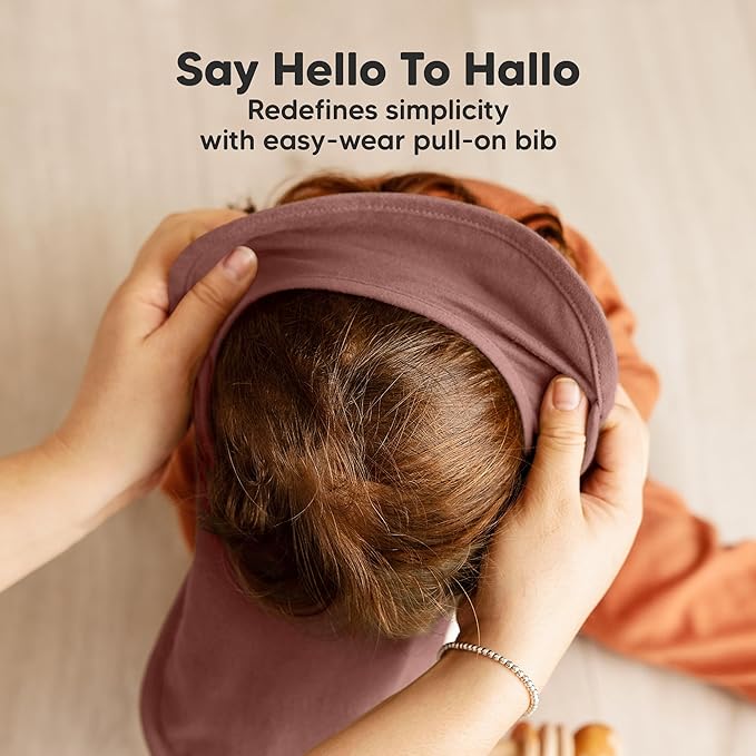 8-Pack Baby Bibs for Boys, Girls - Pullover Bibs for Drooling Teething Baby Girl & Boy Toddler, Newborn, Soft & Absorbent, Cute Colors, Large Torso Coverage Keep Infant Clean & Dry (Mauve)