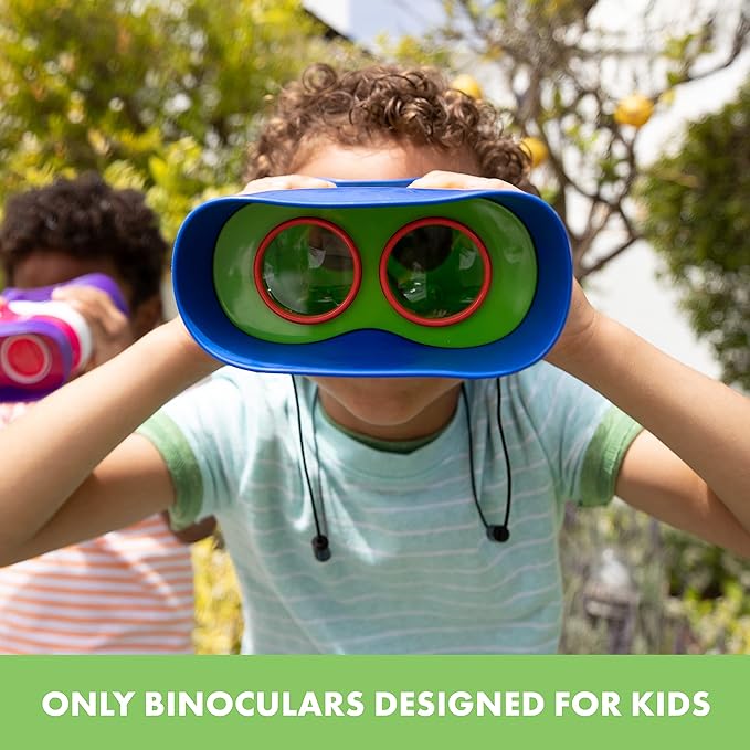Educational Insights GeoSafari Jr. Kidnoculars, Binoculars for Toddlers & Kids, Easter Basket Stuffers for Kids, Gift for Toddlers Ages 3+