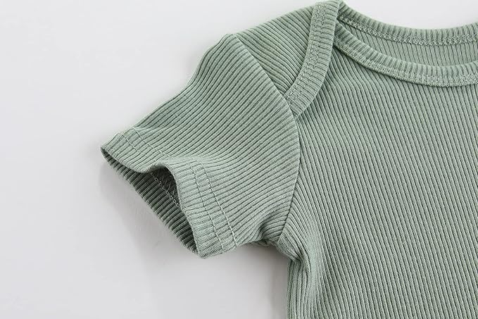 Kiddiezoom Newborn Baby Unisex Cotton One-Piece Bodysuits Baby Gift 5-Pack Baby Clothes