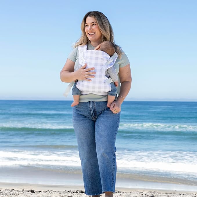 Infantino Flip Advanced 4-in-1 Baby Carrier - Ergonomic, Convertible, Face-in and Face-Out Front and Back Baby Carrier for Newborn to Toddler 8-32 lbs, Plaid