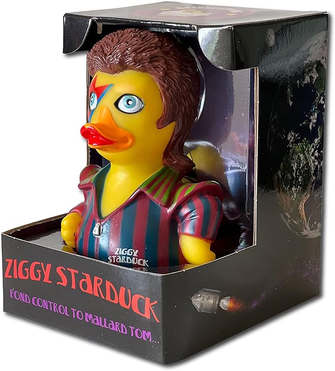 CelebriDucks - Ziggy Starduck - Pond Control to Mallard Tom - Floating Rubber Ducks - Collectible Bath Toy Gift for Kids & Adults of All Ages