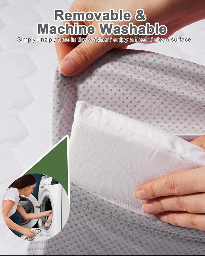 Premium Foam Baby Play Mat 71" x 59" with Removable Cover, Extra Extra Thick Padding Playpen Mat, Non-Slip Floor Mat, Stylish & Easy to Clean for Crawling Baby, Infants & Toddlers, Grey