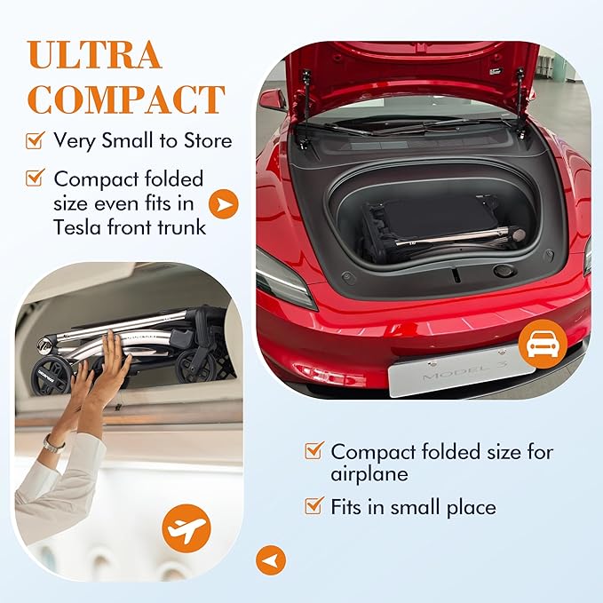 Beberoad Love R1 Auto-Folding Ultra Lightweight Double Stroller Twin Strollers, Side by Side Stroller for Babies and Toddlers Aged 6-36 Months, Only 23.5 lbs, Can Turn into Two Single Strollers, Black