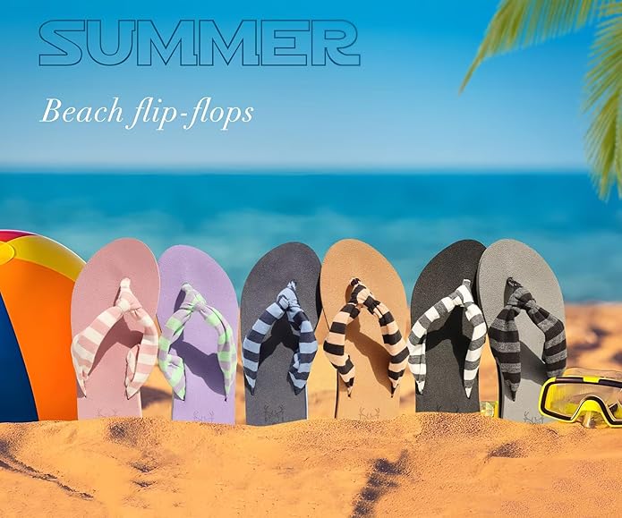 KuaiLu Flip Flops for Women with Arch Support Yoga Mat Comfortable Summer Beach Walking Thong Cushion Sandals Slip On Indoor Outdoor