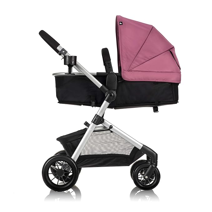 Evenflo Pivot Modular Travel System with LiteMax Infant Car Seat (Dusty Rose Pink)