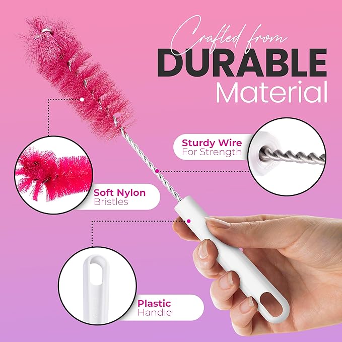 Pretty & Pink Sports Bottle Brush