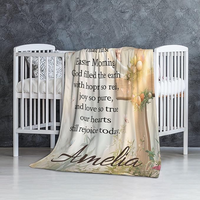Personalized Blanket Bible Verse Blanket with Inspirational Thoughts and Prayers Religious Throw Blanket Cozy Plush Warm Blankets for Women Men Christmas Birthday Christian Gifts