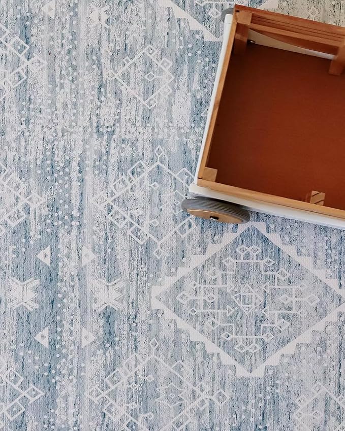 House of Noa Baby Play Mat – 4x6 Indigo Ula – Set of 6 Tiles – Cushioned EVA Foam Play Mat for Floor, Soft Interlocking Baby Crawling Mats for Hard Floors