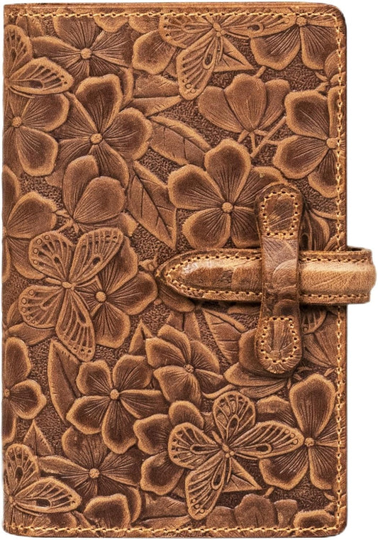 Genuine Leather Passport Holder for Women Men - RFID Blocking Slim Travel Wallet