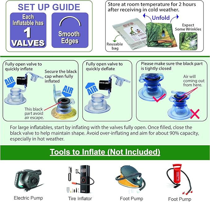 Jet Creations Inflatable Dinosaur 4-Pack – T-Rex (37"), Brachiosaurus (28"), Spinosaurus (31"), Triceratops (20") – Prehistoric Animals for Jurassic Decor, Pool Fun, Party Display, Photo Props