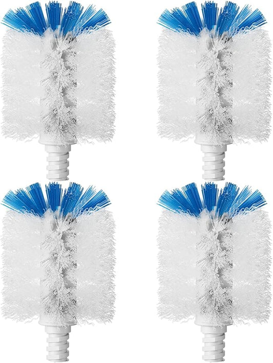 Bottle Brush Refills for OXO Stainless Steel Bottle Brush Only, 4 Pack Bottle Brush Replacement Head for Clean Water Bottle, Baby Bottle, Glasswares, Mugs