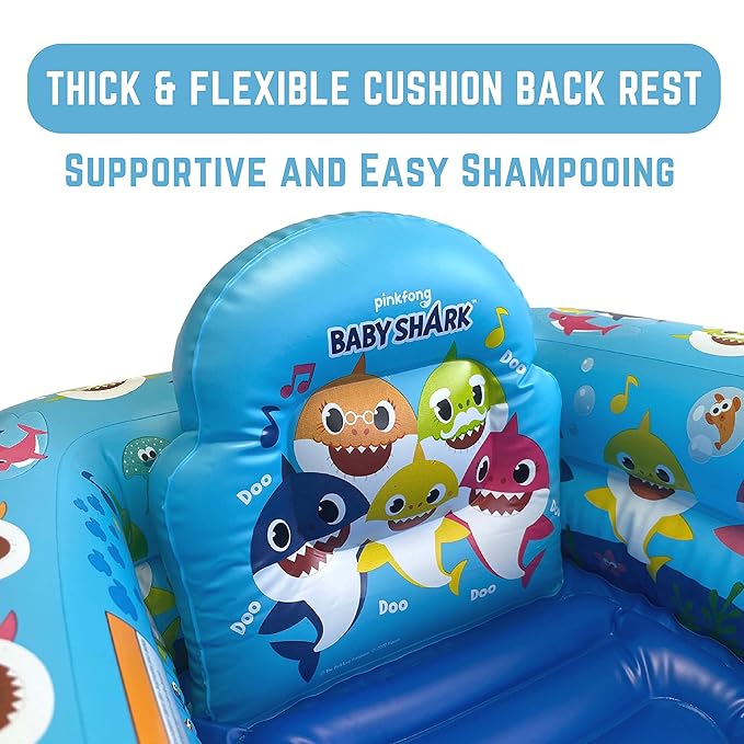 Nickelodeon Baby Shark Making a Splash Inflatable Tub - Baby Bathtub