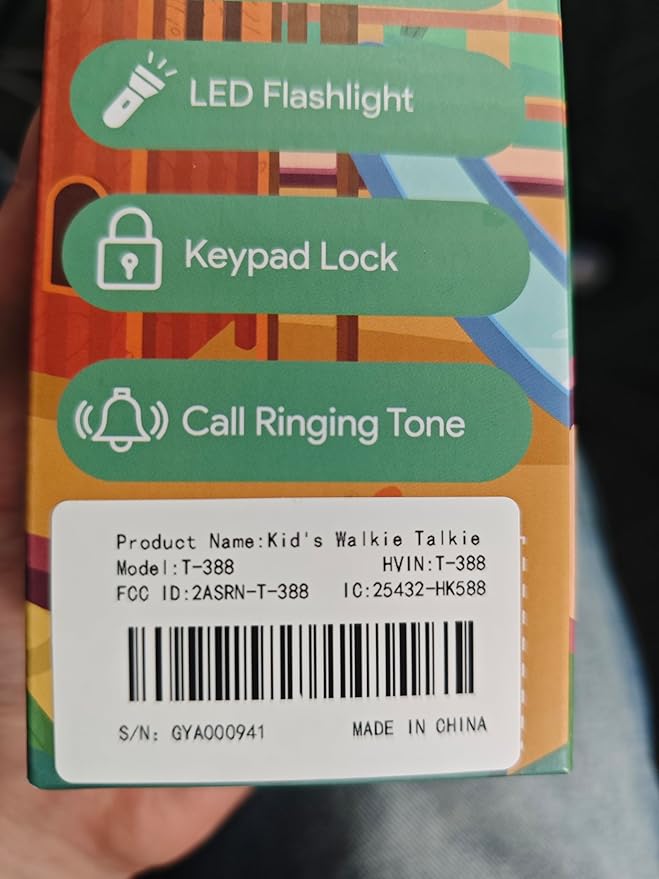 Vvinca Rechargeable Walkie Talkies for Kids, Long Range 22 Channels 2 Way Kids Walkie Talkie with Flashlight for Camping Hiking Indoor Outdoor Toy 3 4 5 6-12 Boy Girl Christmas Birthday Gifts 2 Packs