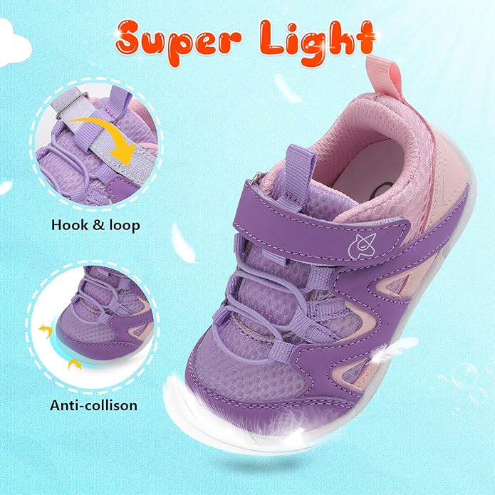 LeIsfIt Baby Shoes Boys Girls First Walking Shoes Non-Slip Toddler Breathable Sneakers Infant Sneakers