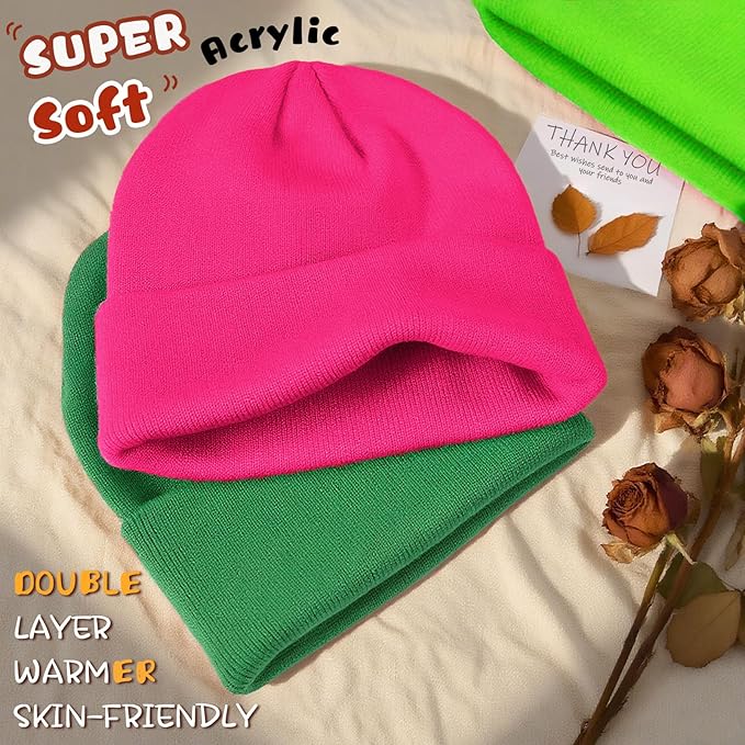 ZOORON Toddler Beanie Baby Boys Girls Beanies Kids Winter Hats Children Knit Warm Caps Soft Ski Hat