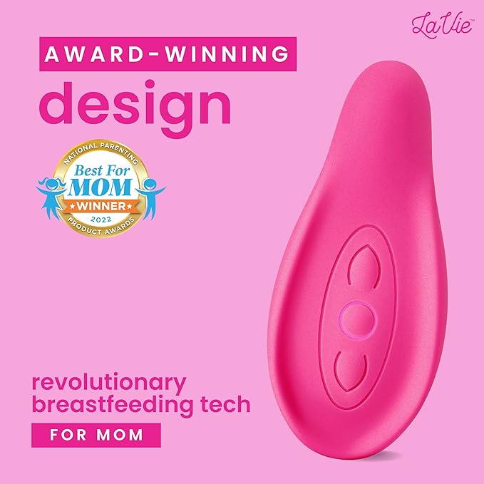 Lactation Massager - Patented Breastfeeding Relief, Boost Milk Flow & Ease Discomfort from Clogged Ducts, Engorgement, Mastisis - Postpartum Essentials for Nursing Moms - HSA/FSA Medical Device
