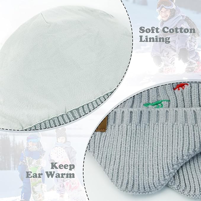 POXIMI Baby Boy Winter Hat Toddler Warm Beanie Girl Knit Hats with Earflap Kid Cute Earmuffs