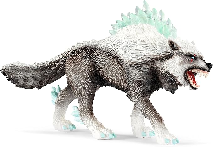 Schleich Eldrador Creatures - 5 PC Fantasy Creature Set - Ice Wolf, Lava Hound, Rock Beast and Sword Figure Playset - Animal Monster Figurines for Boys and Girls - Durable Fun Toys for Kids Ages 7+