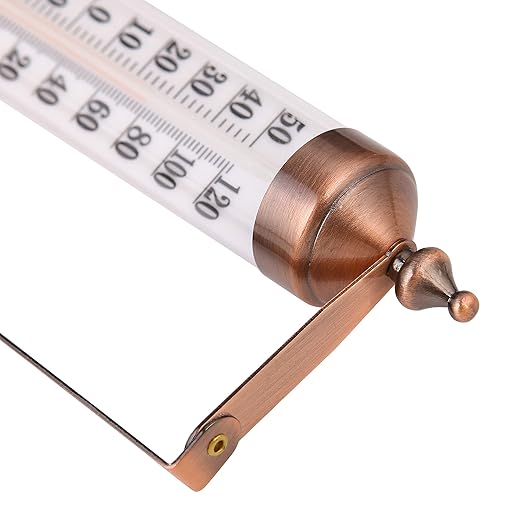 10.3 Large Numbers Premium Steel Outdoor/Indoor Thermometer Waterproof Vintage Style Decorative