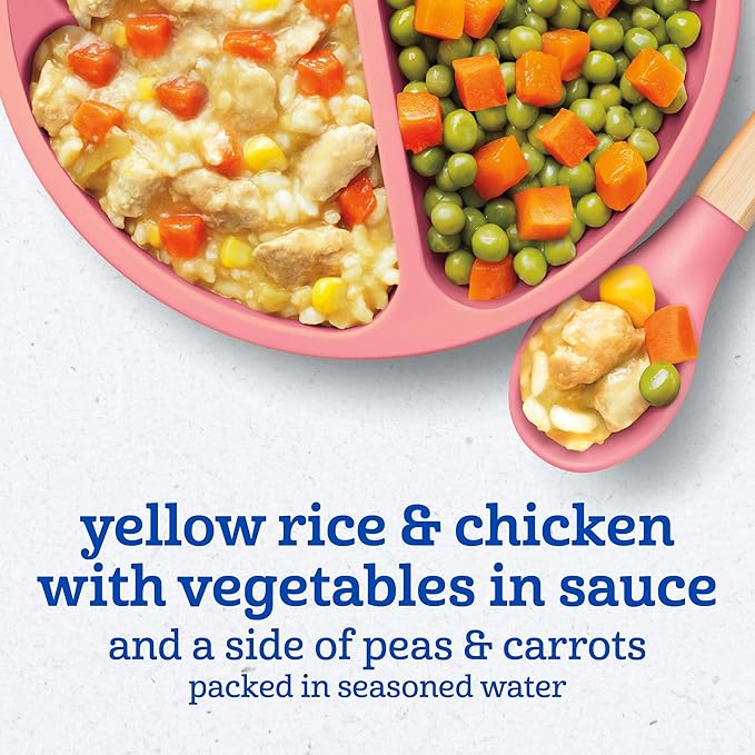 Gerber Toddler Food, Yellow Rice & Chicken, Mealtime for Toddler, 8PK