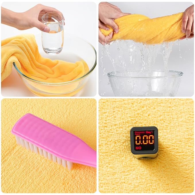 ROMASA Toddler Hooded Bath Towel Ultra Soft Towel Highly Absorbent Bathrobe Blanket for Boys Girls- 27.5" x 55" (Yellow-Tiger)