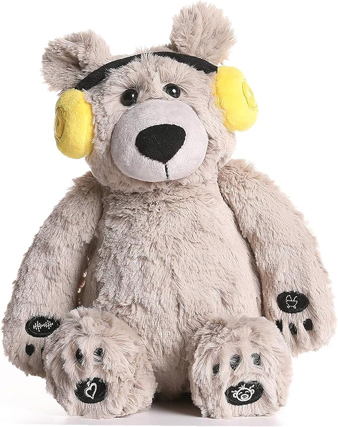 BEREST Baby Sleep Soother Cry Activated Sensor Toys, Heartbeat Bear for Babies, Plush Stuffed Animal for Newborn Infants, Babies Toy Vibrating with Mom’s Heartbeat,Baby Shower Gifts for Boys and Girls