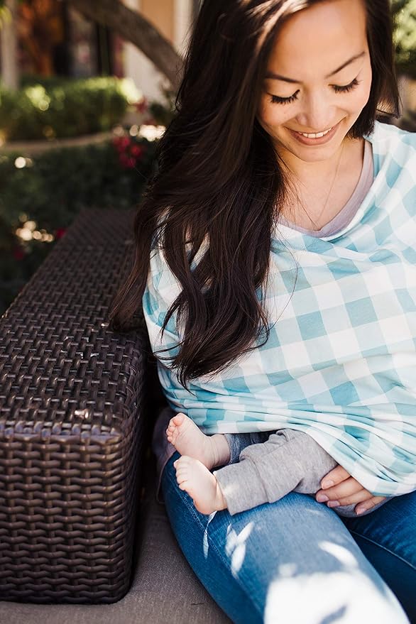 Lincoln Multi-Use Cover: Car Seat, Nursing & Stroller Cover - Stretchy Fabric, All-Season Use, Stylish Designs, Easy Access for Moms