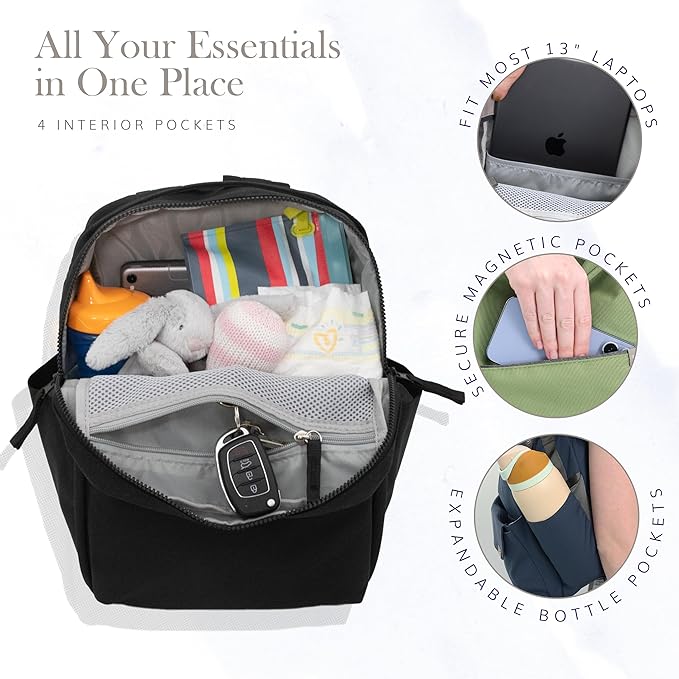 RED ROVR - Mini Roo Backpack (Truffle Doodle)