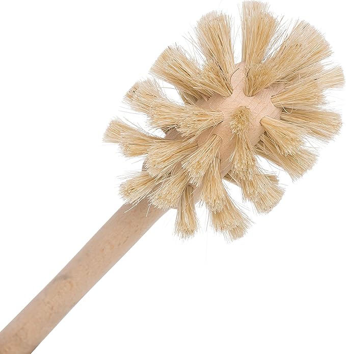 REDECKER Extra Long Bottle Brush Cleaner: Durable Horsehair and Beechwood Handle, Ideal for Vases, Pitchers, Mugs, and Baby Bottles, 16-1/2 Inch, Dense Natural Bristles, Made in Germany