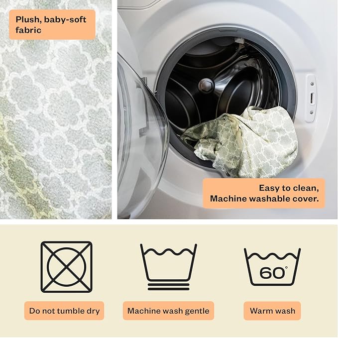 My Brest Friend Nursing Pillow - Deluxe - Enhanced Comfort w/ Slipcover - Ergonomic Breastfeeding Pillow For Ultimate Support For Mom & Baby - Adjustable Pillow W/ Handy Side Pocket, Flower Key Grey