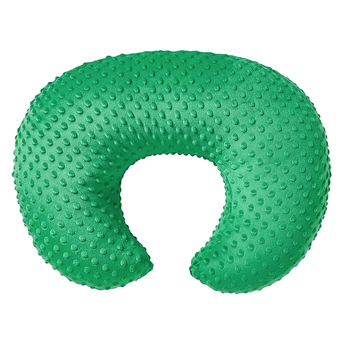 Nursing Pillow and Positioner with Cover for Breastfeeding and Bottle Feeding, Propping Baby, Tummy Time, Baby Sitting Support, Awake-Time Support (Fern Green, 22" x 17.7" x 5.9")